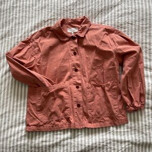 THE GREAT. Dusty Rose Clay Chore Jacket NWOT